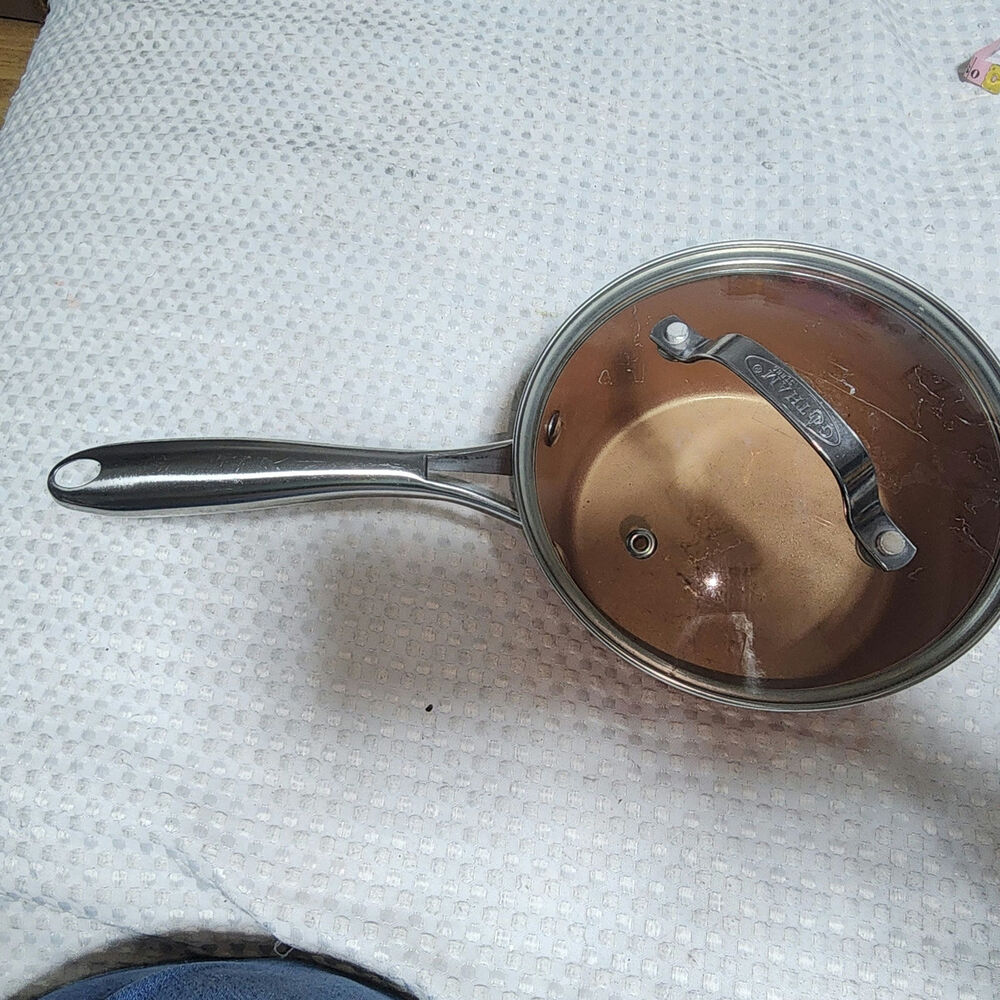 GOTHAM HAMMERED COPPER 1.5 QT SAUCE PAN